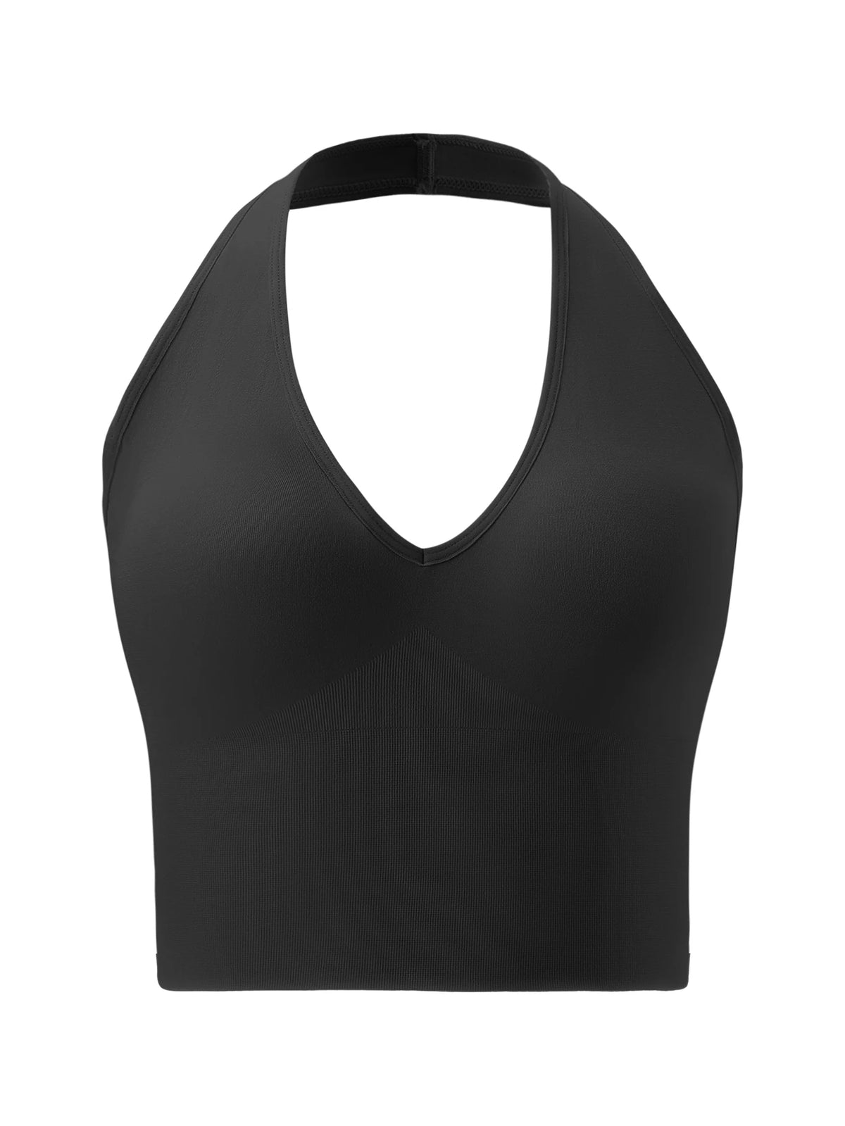 Plus Size Halter Wireless Bra Women Seamless Shaping Backless Removable Pads High Elastic Lingerie for Daily Wear Dating Party